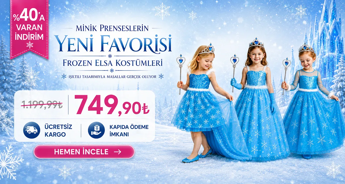 %40'a varan indirim — Frozen Elsa Kostümleri